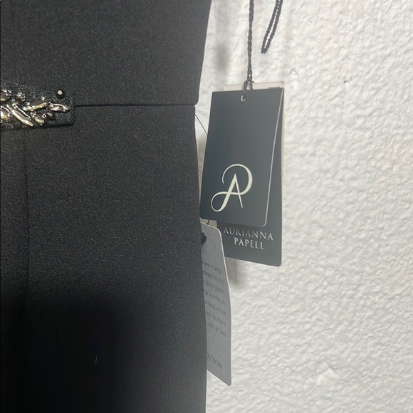 Adrianna Papell - Elegant Black Dress with Embellished Detail size 2 NWT - Picture 3 of 8